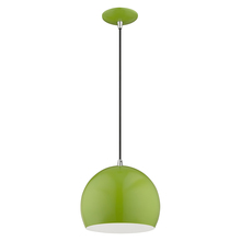  41181-78 - 1 Lt Shiny Apple Green Mini Pendant