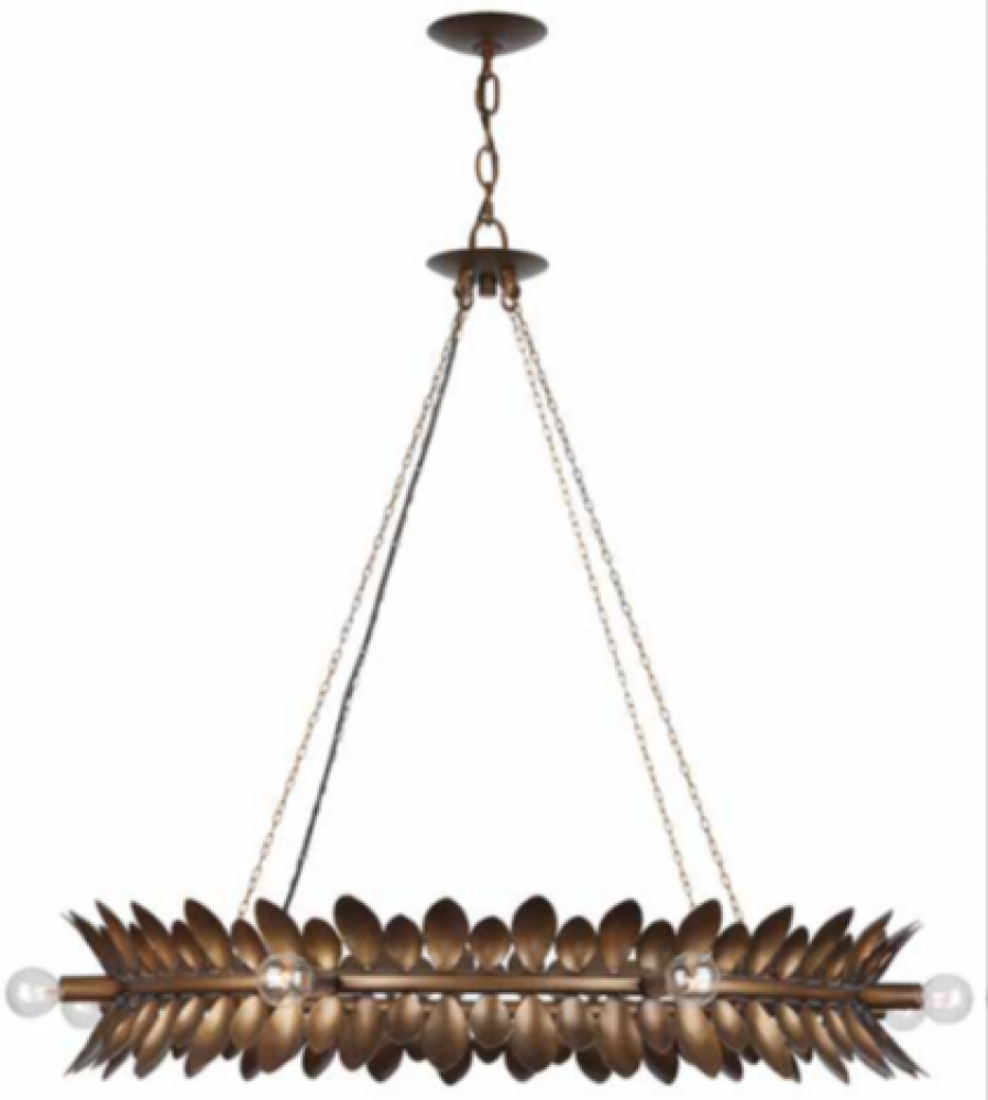 Heiress 8-Light Chandelier in Patinated Bronze by Breegan Jane