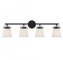  8-1627-4-BK - Kaden 4-Light Bathroom Vanity Light in Matte Black