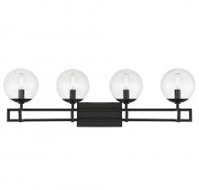 Savoy House 8-1860-4-BK - Crosby 4-Light Bathroom Vanity Light in Matte Black