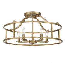  6-1679-5-322 - Stockton 5-Light Ceiling Light in Warm Brass