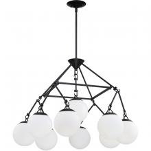  50729-FB - Orion 9 Light Chandelier in Flat Black