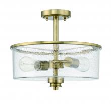  50552-SB - Bolden 2 Light Convertible Semiflush in Satin Brass