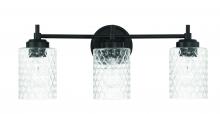  60503-FB - Claire 3 Light Vanity in Flat Black