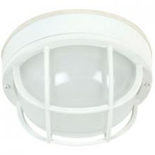  Z395-TW - Round Bulkhead 1 Light Large Flush/Wall Mount in Textured White