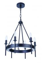  54326-FB - Larrson 6 Light Chandelier in Flat Black