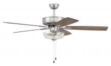 Craftmade P101BNK5-52DWGWN - 52" Pro Plus 101 in Brushed Polished Nickel w/ Driftwood/Grey Walnut Blades