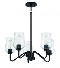  56125-FB - Shayna 5 Light Chandelier in Flat Black