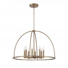  ABB-3008-VG - Abbott 8 Light Vibrant Gold Chandelier