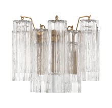  ADD-302-AG-CL - Addis 2 Light Aged Brass Sconce