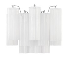  ADD-302-CH-WH - Addis 2 Light Polished Chrome Sconce