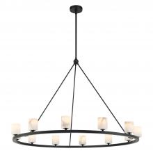  ARA-10266-MK-ST - Aragon 12 Light Matte Black Chandelier