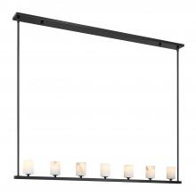  ARA-10267-MK-ST - Aragon 7 Light Matte Black Chandelier