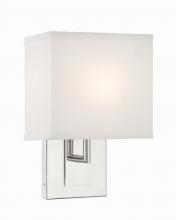  BRE-A3632-PN - Brent 1 Light Polished Nickel Sconce