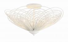  DOR-B7703-MT - Doral 3 Light Matte White Semi Flush Mount