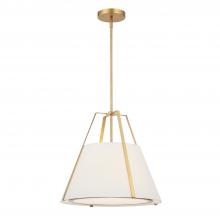  FUL-904-GA - Fulton 3 Light Antique Gold Chandelier