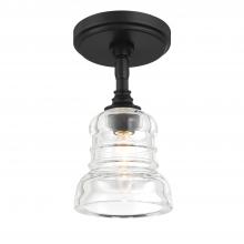  GRG-1040-MK_CEILING - Gregory 1 Light Matte Black Semi Flush Mount