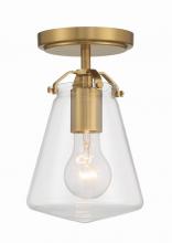  VSS-7002-LG_CEILING - Voss 1 Light Luxe Gold Semi Flush Mount