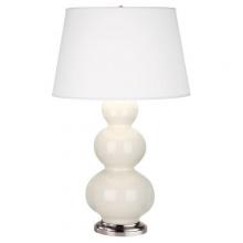  364X - Bone Triple Gourd Table Lamp