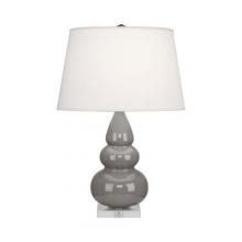  A289X - Smokey Taupe Small Triple Gourd Accent Lamp