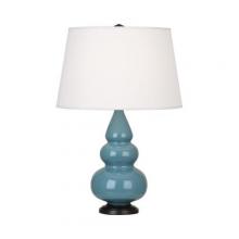  OB31X - Steel Blue Small Triple Gourd Accent Lamp