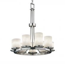 Justice Design Group CLD-8766-10-NCKL-LED9-6300 - Dakota 9-Light Ring LED Chandelier