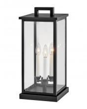 Hinkley Merchant 20017BK - Medium Pier Mount Lantern