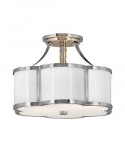 Hinkley Merchant 4443PN - Medium Semi-Flush Mount