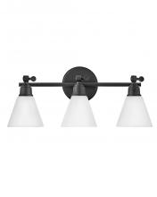 Hinkley Merchant 51183BK - Medium Adjustable Three Light Vanity