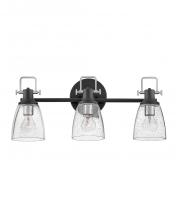 Hinkley Merchant 51273BK-CM - Medium Three Light Vanity