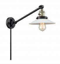 Innovations Lighting 237-BAB-G1 - Halophane - 1 Light - 9 inch - Black Antique Brass - Swing Arm