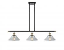  516-3I-BAB-G132 - Orwell - 3 Light - 36 inch - Black Antique Brass - Cord hung - Island Light