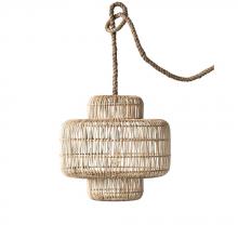 McManus Items DF0418 - Creative Co-Op - Wicker Pendant Lamp