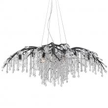 Golden 9903-12 BI - Autumn Twilight 12 Light Chandelier in Black Iron