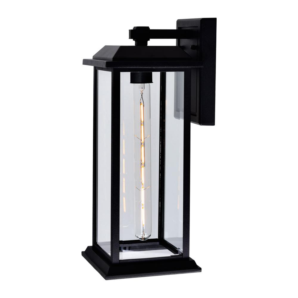 Blackbridge 1 Light Outdoor Black Wall Lantern