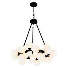  1020P26-25-101 - Arya 25 Light Chandelier With Black Finish