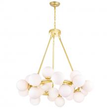  1020P26-25-602 - Arya 25 Light Chandelier With Satin Gold Finish