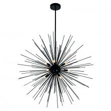  1034P30-9-101 - Savannah 9 Light Chandelier With Black Finish