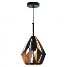  1114P8-1-271 - Oxide 1 Light Down Mini Pendant With Black+Copper Finish