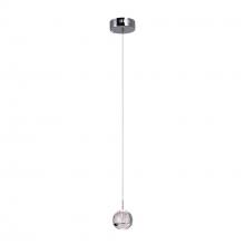  5444P5C-R - Perrier 1 Light Down Mini Pendant With Chrome Finish