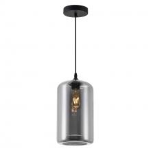  5553P7-Smoke - Glass 1 Light Down Mini Pendant With Smoke Finish