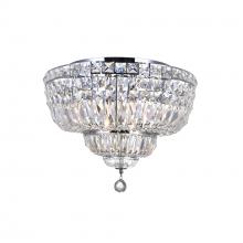  8003C20C - Stefania 8 Light Bowl Flush Mount With Chrome Finish