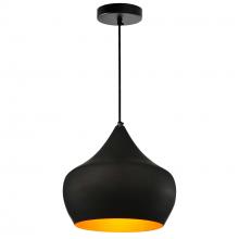  9632P15-1-101 - Dynamic 1 Light Down Pendant With Black Finish