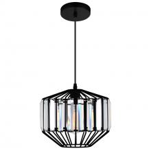  9942P10-1-101-A - Alethia 1 Light Down Pendant With Black Finish