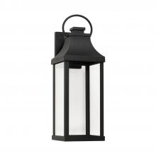  946421BK-GL - 1 Light Outdoor Wall Lantern