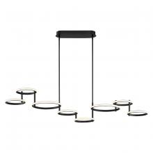  39421-012 - Giro, 8LT LED Chandelier, Blk