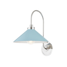  MDS1400-PN/BB - 1 LIGHT SCONCE