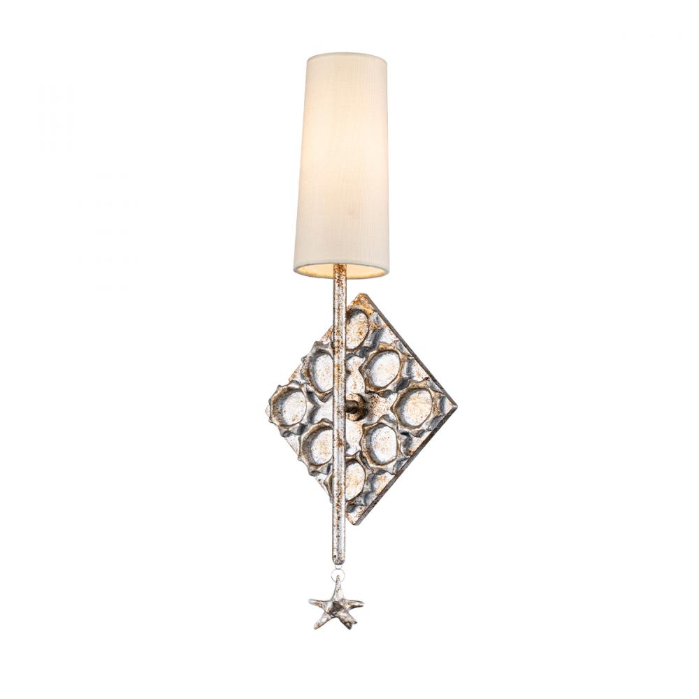 Star 1 Light Silver Sconce