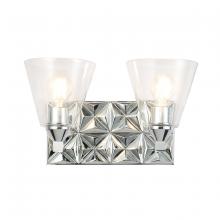  BB1302PC-2 - Alpha 2 Light Vanity Light With Glass