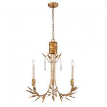  CH7407G-3 - Palm d'Or 3 Light Chandelier